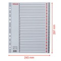 Przekładki plastikowe Esselte Maxi A-4, 1-31 przekładek