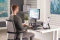 Podstawa pod monitor Fellowes  Premium z szufladą, grafitowa