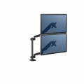 Ramię na 2 monitory pionowe Fellowes Platinum, czarne