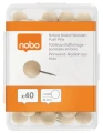 Pinezki Nobo drewniane, 40 sztuk