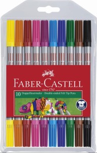 Pisaki dwustronne Faber Castell, 10 kolorów