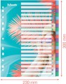 Przekładki plastikowe  Esselte A-4 Colour'Breeze, 20 przekładek