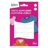 Naklejki na ubrania Avery Zweckform, białe (36) 