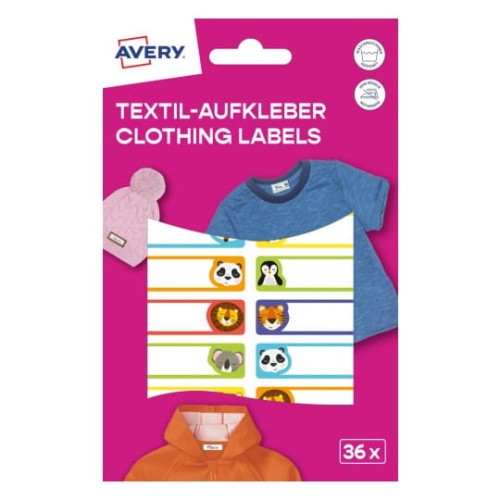 Naklejki na ubrania Avery Zweckform, Kolorowe Zwierzęta (36)