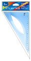 Ekierka Tetis 19 cm prostokątna, niebieska