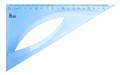 Ekierka Tetis 19 cm prostokątna, niebieska