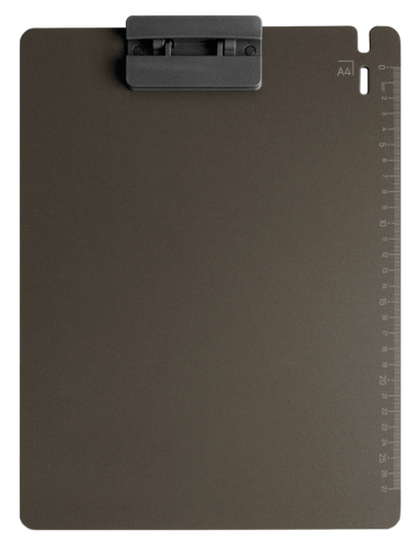 Podkładka z klipem Tetis A-4, ciemnoszara