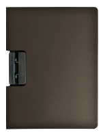 Podkładka z klipem Tetis A-4 zamykana, ciemnoszara