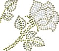 Kryształki Titanum Craft Series samoprzylepne, róże złote