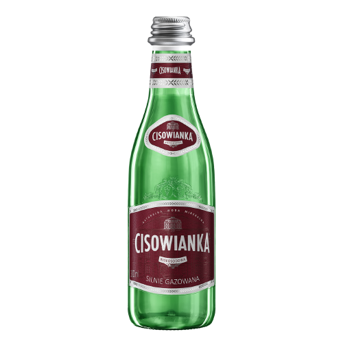Cisowianka - Woda Mineralna Silnie Gazowana 0,3 l (szkło)