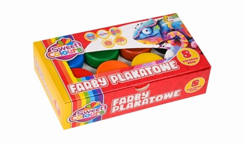 Otocki – Farby plakatowe 8 kolorów x 20 ml