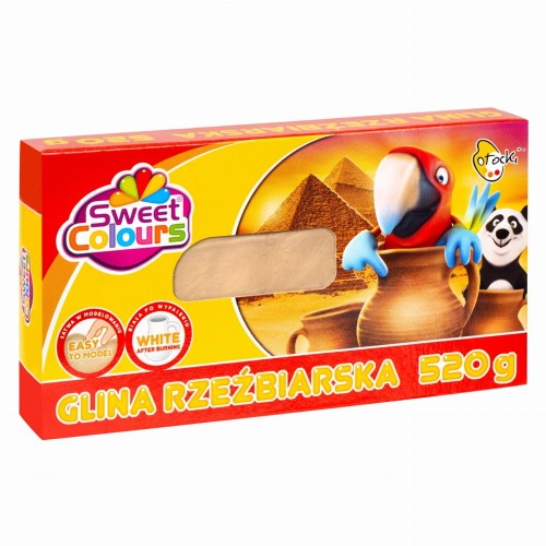 Otocki - Glina Rzeźbiarska Samoutwardzalna Naturalna 520g, Bez Wypalania