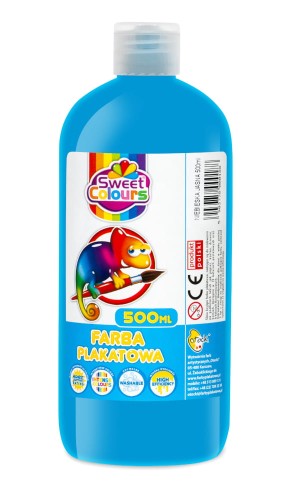 Otocki Farba Plakatowa Jasnoniebieska 500 ml – Stonowany kolor, wysoka jakość