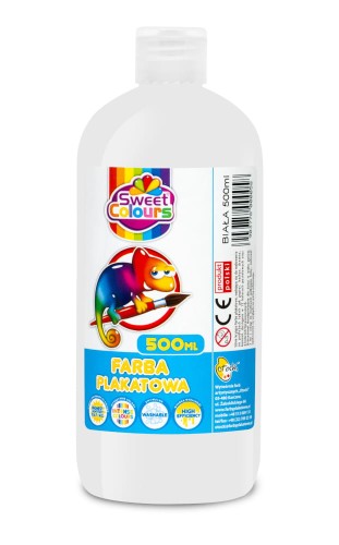 Otocki Farba Plakatowa Biała 500 ml – Kryjąca i bezpieczna