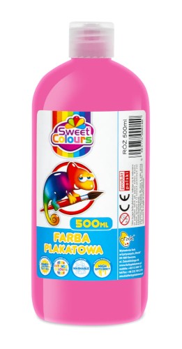 Otocki Farba Plakatowa Różowa 500 ml – Delikatny odcień