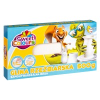 Otocki Glina Rzeźbiarska Samoutwardzalna Biała 500 g – Sweet Colours