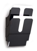 Durable Flexiplus 2 — czarne A4 pionowe pojemniki na dokumenty