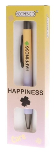 Długopis automatyczny Cresco Happines Smile niebieski, etui