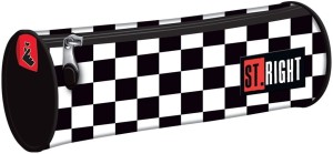 Piórnik tuba St.Right PU-01 K-pop Chain – modny wzór w szachownicę