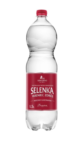 Woda mineralna mocny gaz 1,5l Selenka 