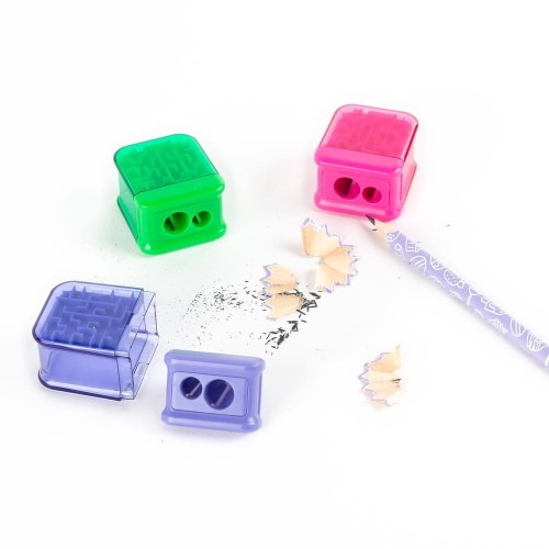 Temperówka podwójna Kidea z labiryntem – do grubych i cienkich kredek