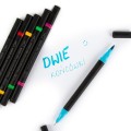Dwustronne markery brush z cienkopisem Kidea – zestaw 12 kolorów