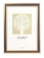 Ramka do zdjęć plastikowa Evening A-4, 21x29,7cm, złota