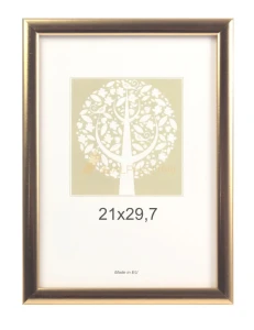 Ramka do zdjęć plastikowa Evening A-4, 21x29,7cm, złota