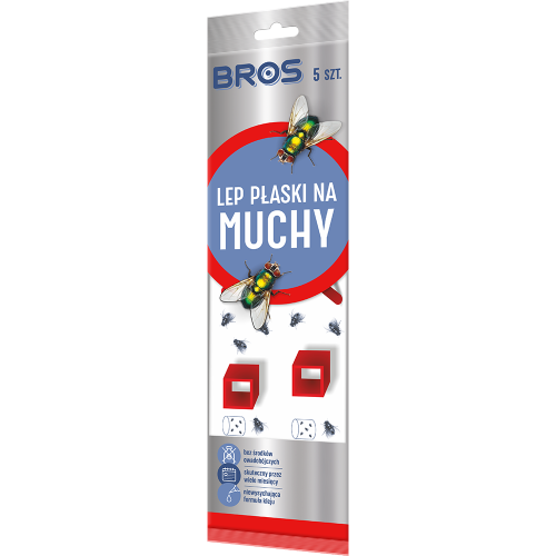 BROS Lep płaski na muchy – skuteczna pułapka bez chemii, 1 sztuka