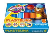 Plastelina Koma-Plast 6 kolorów, Sweet Colours
