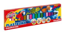 Plastelina Koma-Plast 18 kolorów, kwadratowa- Sweet Colours
