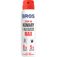 BROS Spray na komary i kleszcze MAX 90 ml – DEET 30% | Tropikalna ochrona