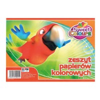 Wycinanki Koma Plast A-5 – 8 kolorowych kartek, papier do szkoły i prac plastycznych