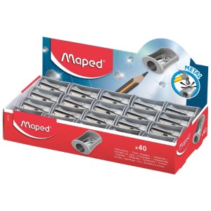 Temperówka Maped Satellite – metalowa, kompaktowa, srebrna