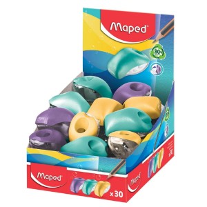 Temperówka Maped Bulbo z pojemnikiem – 1 otwór, z tworzyw z recyklingu