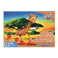 Zeszyt błyszczących papierów kolorowych A4 – Sweet Colours (8 arkuszy)