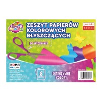  Zeszyt błyszczących papierów kolorowych A5 – Sweet Colours (8 arkuszy)