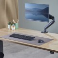 Mata na biurko BREYTA szara – elegancka ochrona i komfort pracy