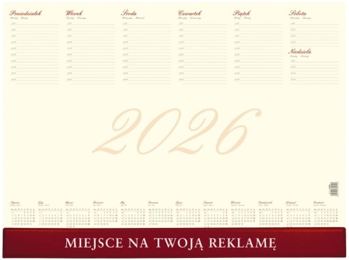 Podkład biurowy biuwar z listwą Bizness, Wydawnictwo Wokół Nas