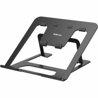 Alumia™ Fellowes – przenośna podstawka pod laptopa czarna | ergonomiczna, składana, regulowana