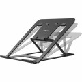 Alumia™ Fellowes – przenośna podstawka pod laptopa czarna | ergonomiczna, składana, regulowana
