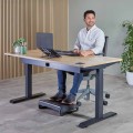 Alumia™ Fellowes – przenośna podstawka pod laptopa czarna | ergonomiczna, składana, regulowana