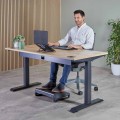 Alumia™ Fellowes – przenośna podstawka pod laptopa czarna | ergonomiczna, składana, regulowana