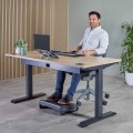 Alumia™ Fellowes – przenośna podstawka pod laptopa srebrna | ergonomiczna, składana, regulowana