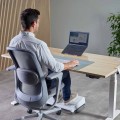Alumia™ Fellowes – przenośna podstawka pod laptopa srebrna | ergonomiczna, składana, regulowana