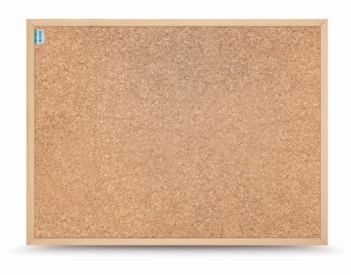 Tablica korkowa MEMOBE SMART, rama drewniana, 60x40 cm