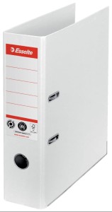 Segregator Esselte No.1 A4/75mm, karton w 100% z recyklingu, biały