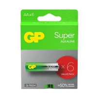 Baterie alkaliczne AA LR6 GP Super Alkaline G-TECH 6 szt. – długotrwała energia