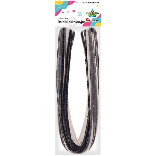 Druciki kreatywne Craft-Fun Titanum 0,6x50 cm, miks kolorów 15 sztuk