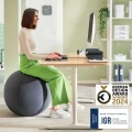 Ergonomiczna piłka do siedzenia Leitz Ergo 75 cm ciemnoszara – z zabezpieczeniem antypoślizgowym, certyfikat IGR i TÜV